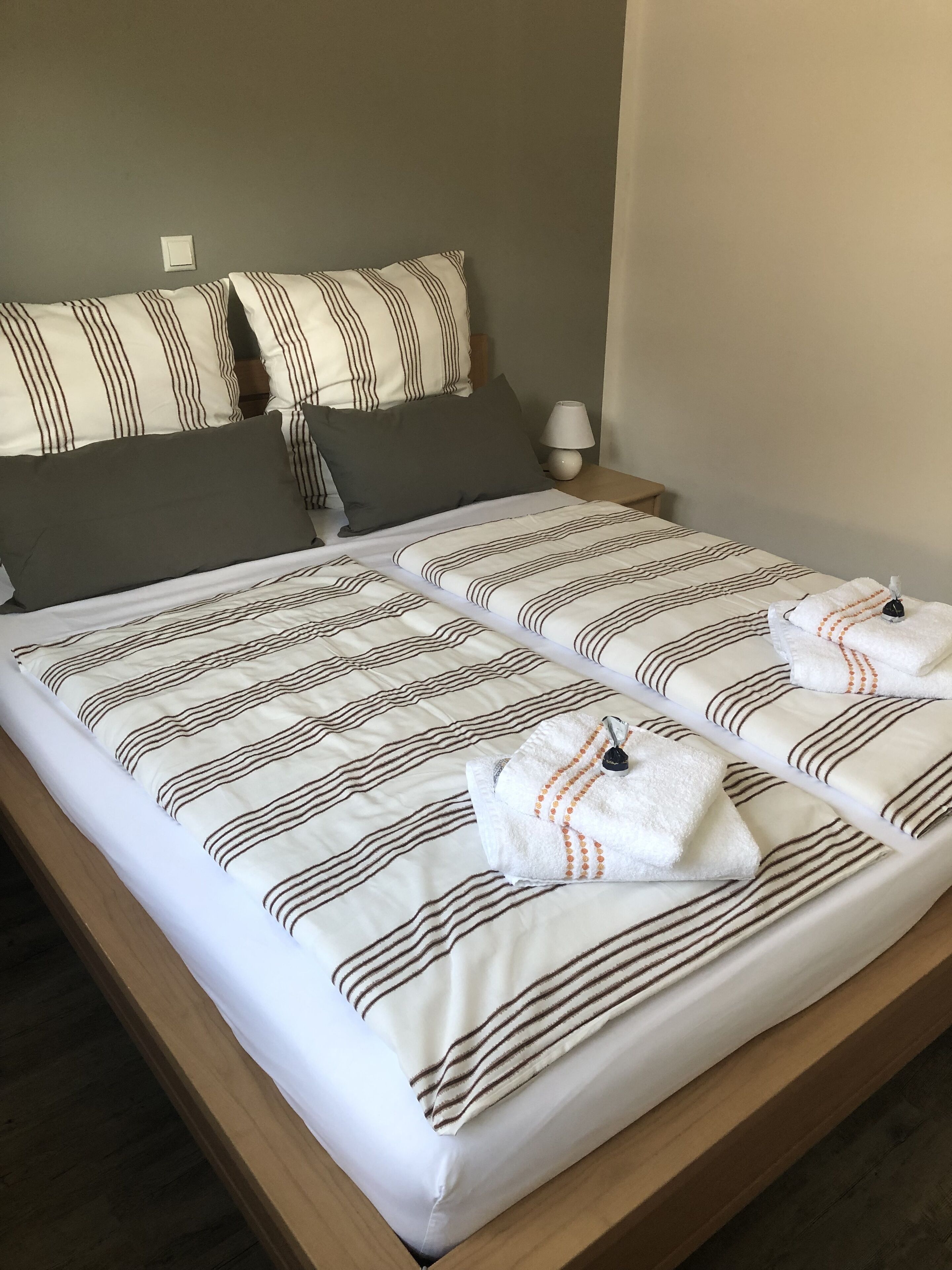 2 bedrooms, iron/ironing board, travel cot, WiFi