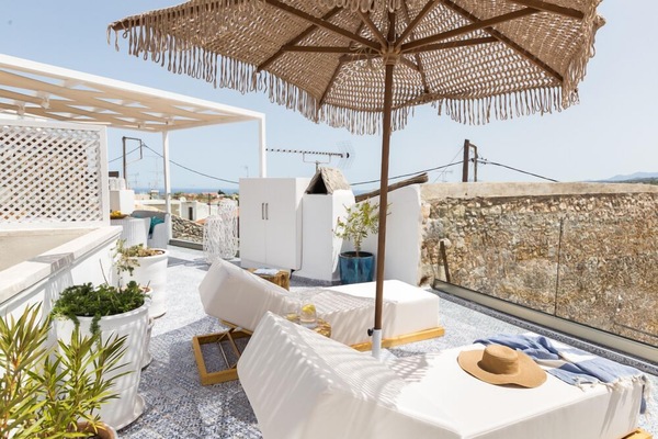 The breath taking roof terrace