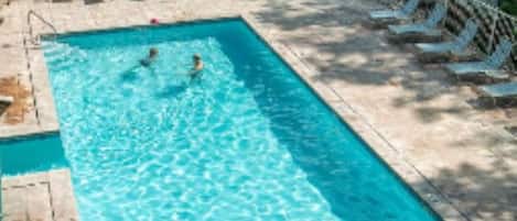 Indoor pool, outdoor pool