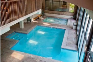 Indoor pool, outdoor pool