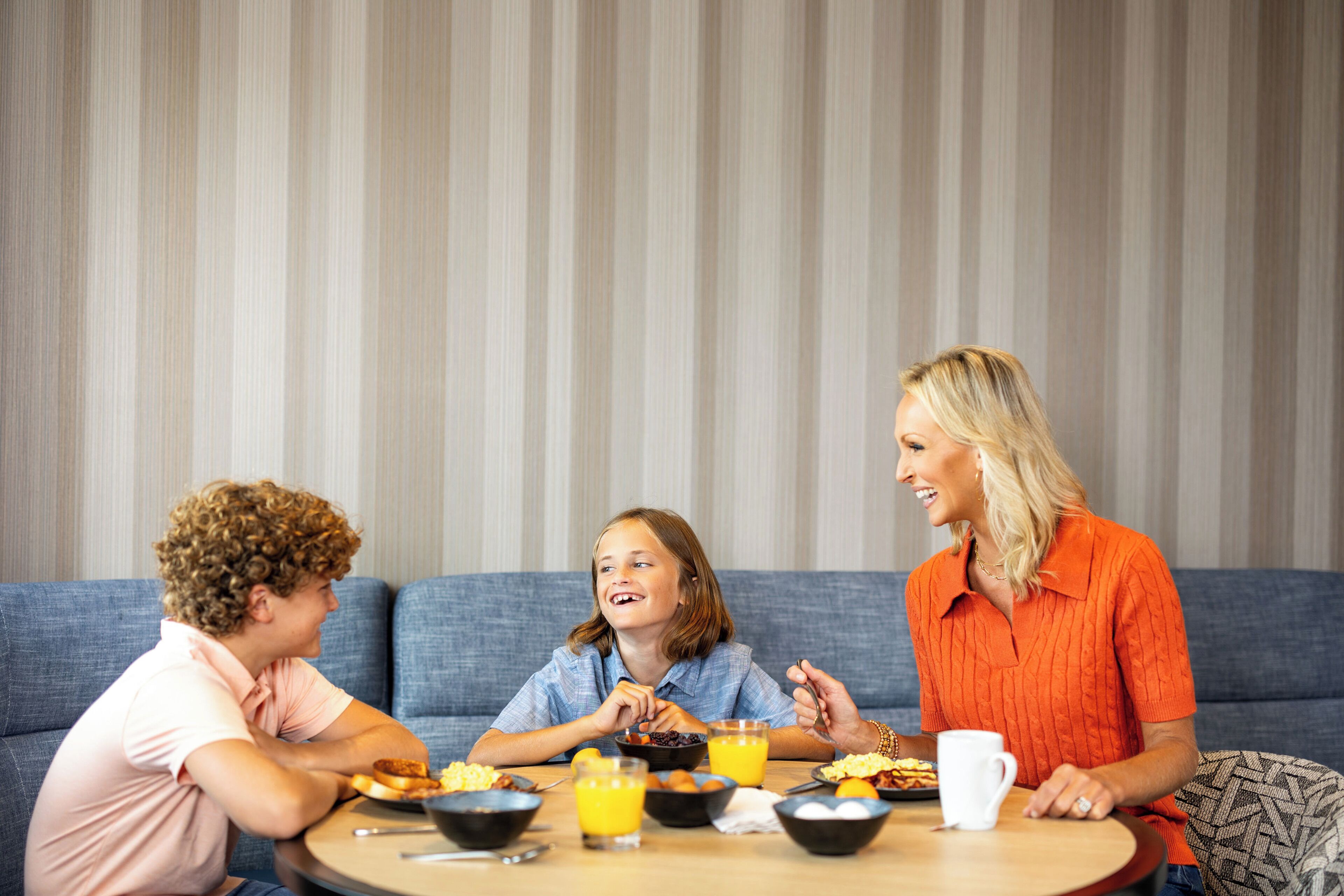 Free daily self-serve breakfast