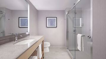 Produtos de toalete grátis, secador de cabelo, toalhas de banho