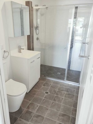 Dusche, Haartrockner, Toilettenpapier