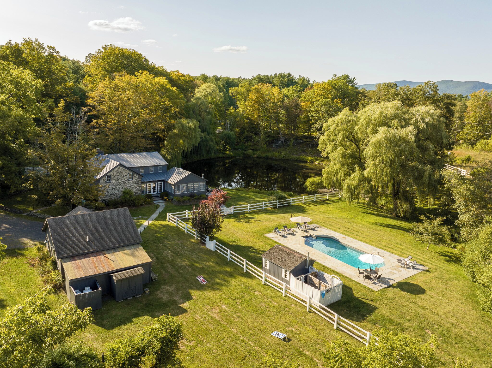 Piscine extérieure, piscine chauffée