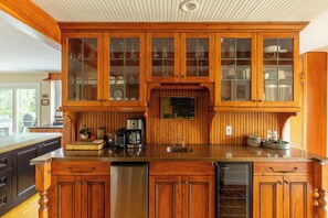 Fridge, microwave, oven, stovetop - Private Estate w/ Heated Pool, Pond & 10 Acres (Accord)
