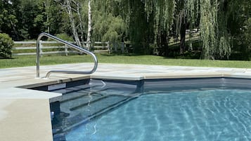 Piscine extérieure, piscine chauffée