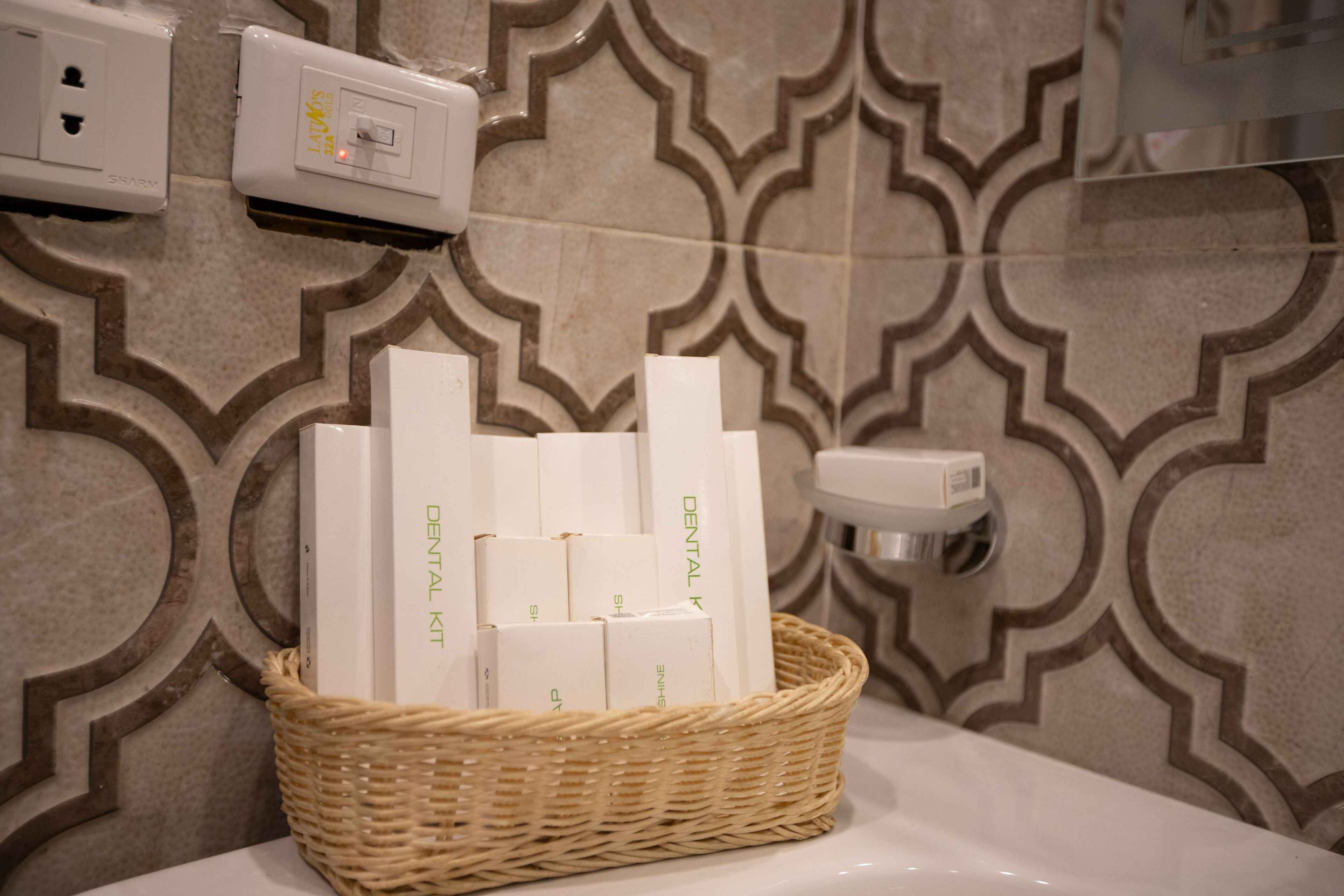 family studio suite | bathroom amenities | shower, rainfall showerhead, free toiletries, hair dryer