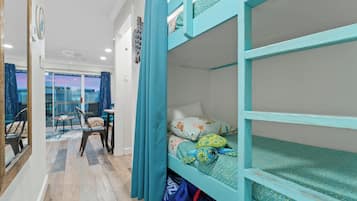 1 bedroom, iron/ironing board, travel crib, free WiFi