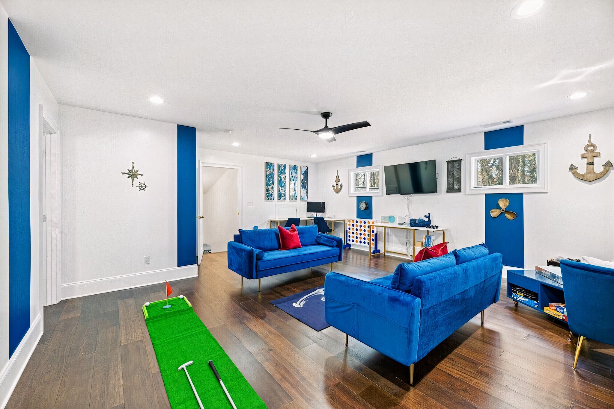 Smart-TV, peis, videospill og bordtennis