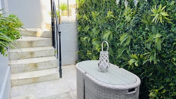 Departamento básico, baño en la habitación | Terraza o patio