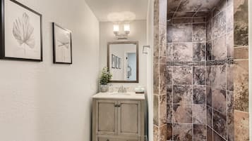 Shower, hair dryer