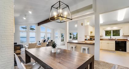 Water View Gem with WiFi, Fireplace, Spacious Deck, Patio, Gas Grill, & Yard