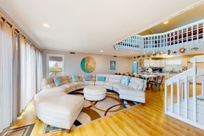 Flat-screen TV, DVD player, foosball - Dog-Friendly, Ocean View Beach Retreat w/Private Outdoor Pool, Decks & A/C (Virginia Beach)