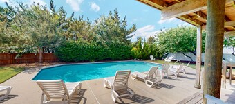 Dog-Friendly, Ocean View Beach Retreat w/Private Outdoor Pool, Decks & A/C