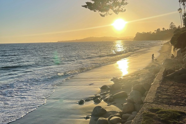 Plage à proximité, chaises longues, serviettes de plage