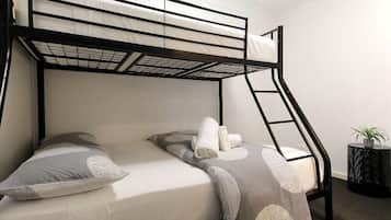 2 bedrooms, premium bedding, free WiFi, bed sheets