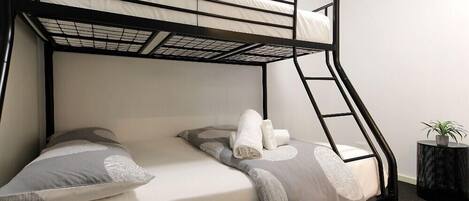 2 bedrooms, premium bedding, free WiFi, bed sheets