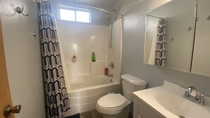 Combined shower/bathtub, bidet - Beautiful Downtown Rapid House (Rapid City)