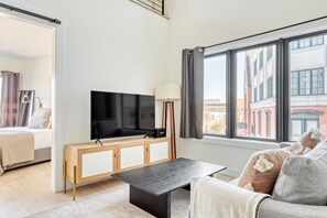 2 chambres, fer et planche Ă repasser, Wi-Fi, draps fournis