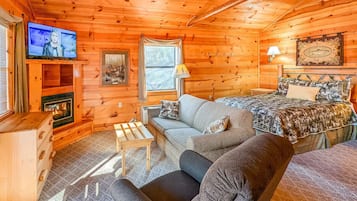 Télévision, cheminée