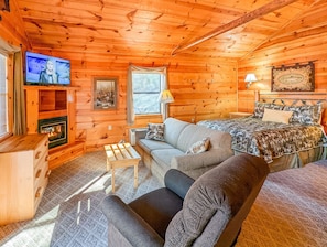 Fernseher, Kamin