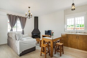 Télévision, cheminée