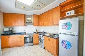 開放式客房 | 私人廚房 | 大型雪櫃/冰箱、微波爐、焗爐、爐具