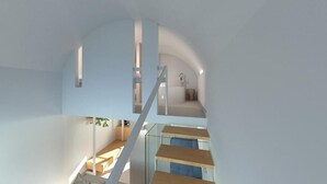 Interior - Muses Cycladic Suites - Arched Sea View Loft Suite with Seasonal Hot Tub (Oía)