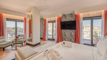 Camera panoramica (Venezia Terrace) | 1 camera, biancheria da letto di alta qualità, copriletto in piuma