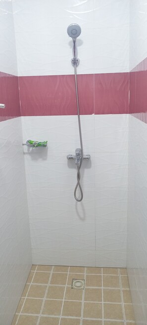 Dusche, Handtücher, Seife, Toilettenpapier