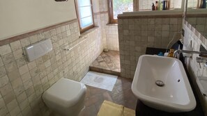 Dusche, Haartrockner, Bidet, Handtücher