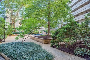 Property grounds - Cute, cozy 2 bedroom oceanfront condo with free WiFi, a great ocean view, and awesome amenities including indoor/outdoor pools and a game room located uptown! (Ocean City)