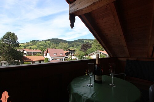 Alpine apartment with balcony great view