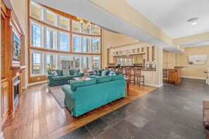 TV, DVD player, stereo