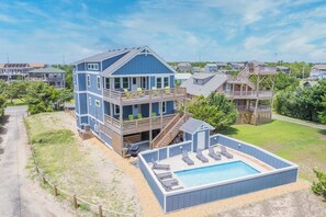 Exterior - Semi-Oceanfront Home w/ Private Pool, Tiki Bar, Hot Tub (Salvo)