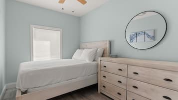 3 habitaciones, tabla de planchar con plancha, wifi y ropa de cama