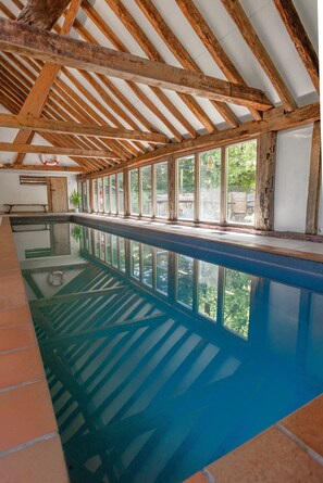 Indoor pool, a heated pool