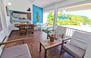 Outdoor dining - Villa à Saint François G014 - 2 chambres piscine (Saint-François)