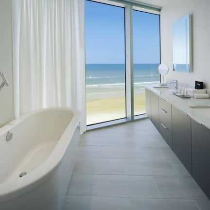 3 Bedroom Oceanfront Residence | Bathroom | Hair dryer, towels