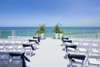 Outdoor wedding area at Max Beach Resort