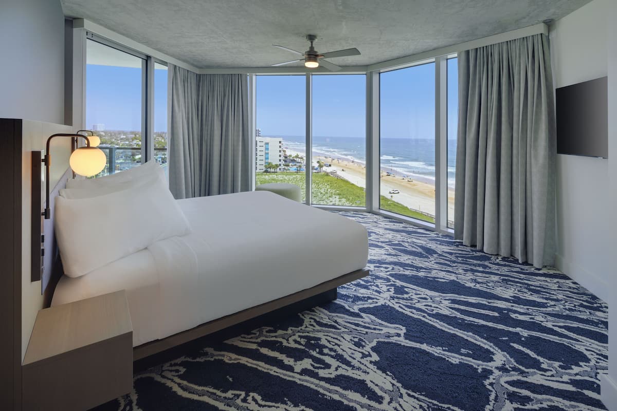 2 Bedroom Ocean & City North View Residence | Premium bedding, down comforters, in-room safe, individually decorated