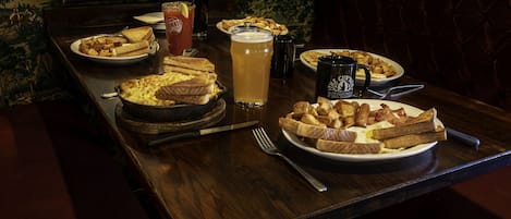 Daily cooked-to-order breakfast for a fee
