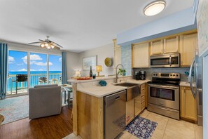 Fridge, microwave, oven, stovetop - Stunning Gulf Views! Coastal Beach Vibes! Private Beach Access! Free Beach Svc. (Panama City Beach)