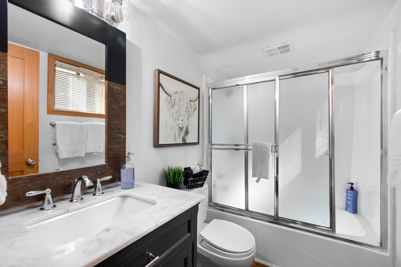 Upstairs Bathroom with shower & bathtub