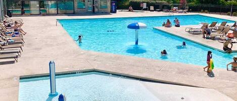 Indoor pool, outdoor pool