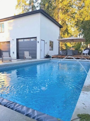 A heated pool