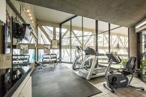 Stay fit and active in our well-equipped gym featuring treadmills, elliptical trainers, and free weights.