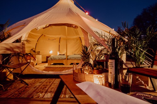 Glampingresort raus am see Spadener See