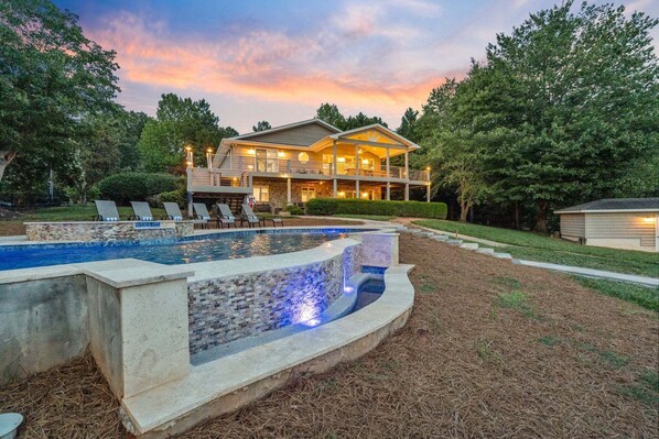 A heated pool