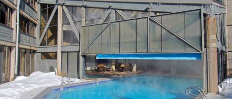 Indoor pool, a heated pool